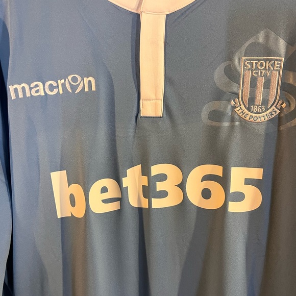 2016/2017 Stoke City FC Long Sleeve Away Jersey - Picture 5 of 8